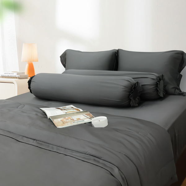 Bộ chăn ga gối Tencel Florence Black Sand