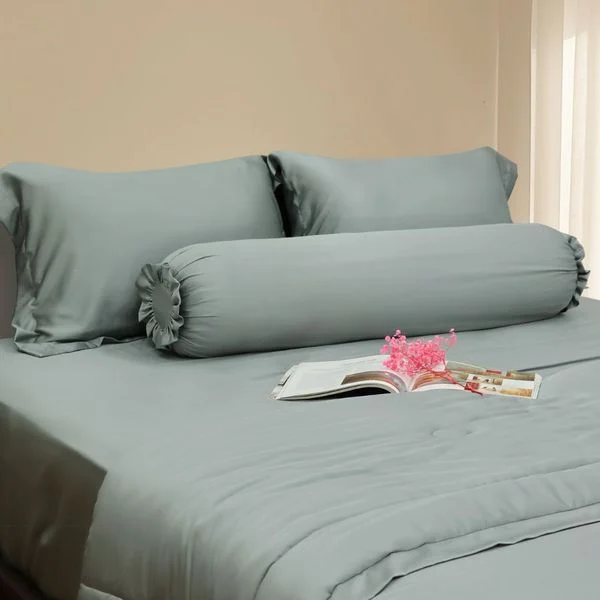 Bộ chăn ga gối Tencel Florence Cloud Grey