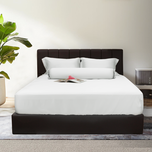 Bộ ga gối Bamboo màu trắng White