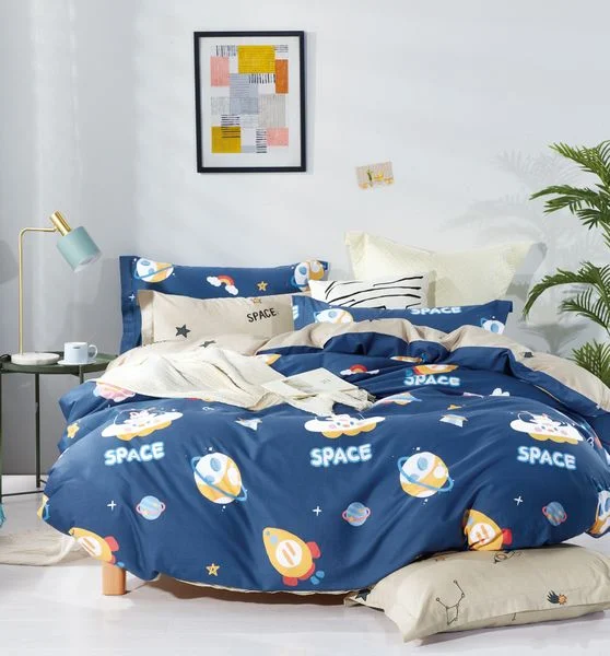 N190065 - Bộ chăn ga gối 100% cotton satin Collins