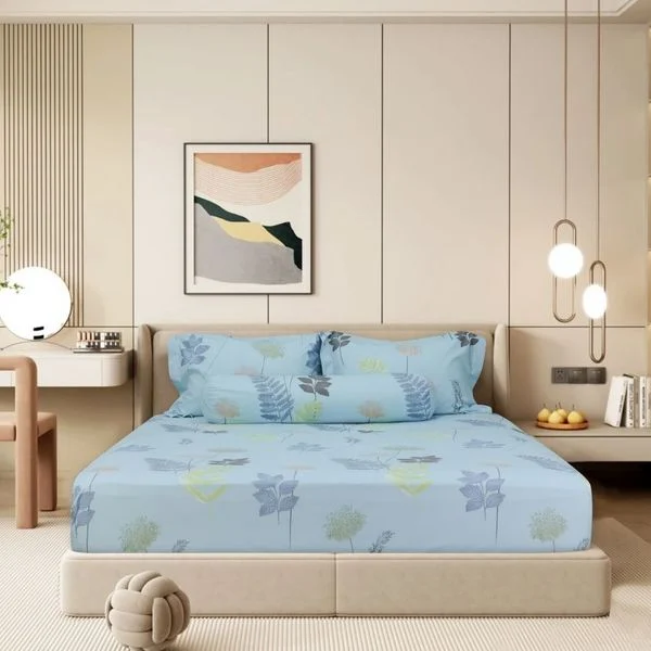 ST200051 - Bộ chăn ga gối cotton nhung STEFANI