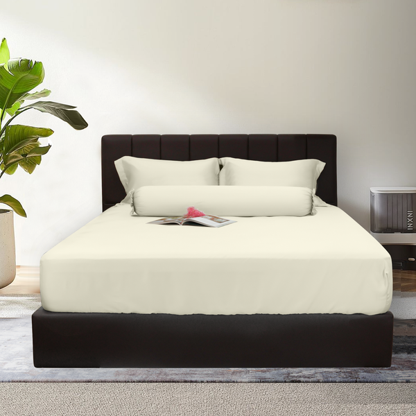 Bộ ga gối Bamboo màu kem Ivory