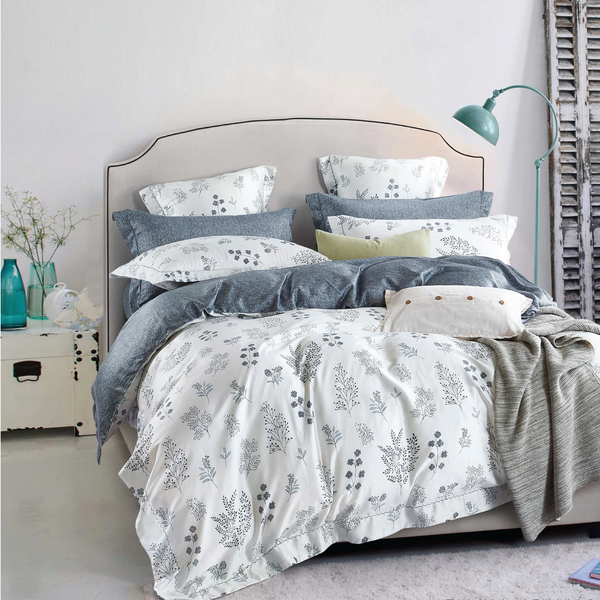 Bộ chăn ga gối Tencel TC800 màu Claire hoa